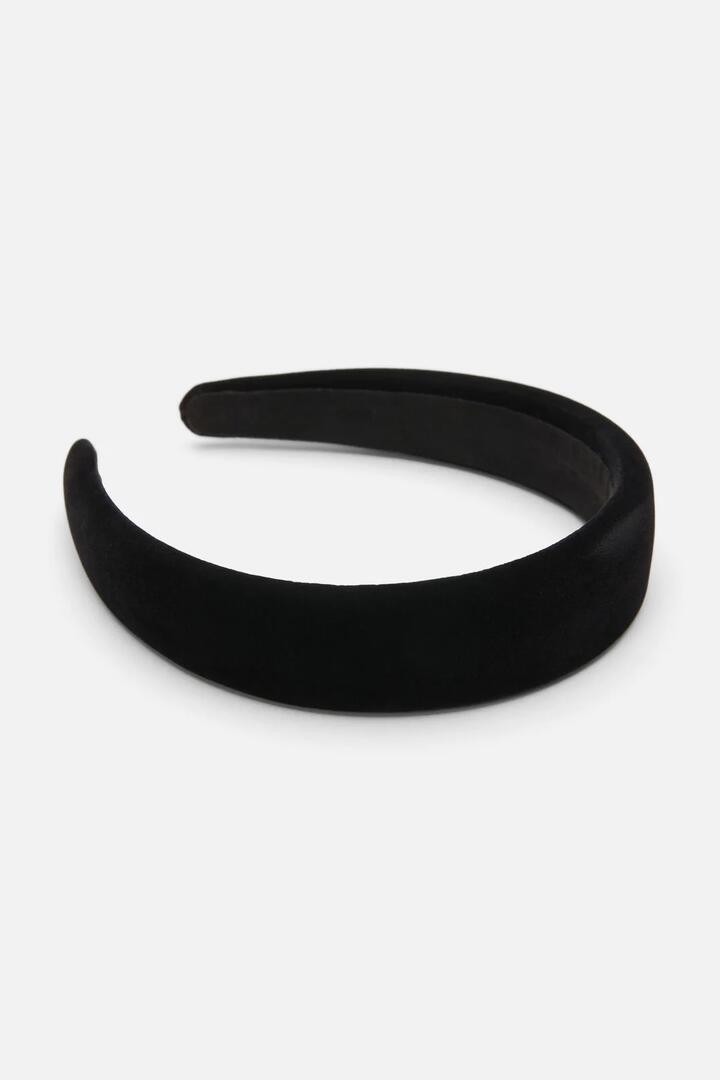 Image of Hair Accessories. Productname: Black Velvet Headband in Black colour by brand - Princess Highway