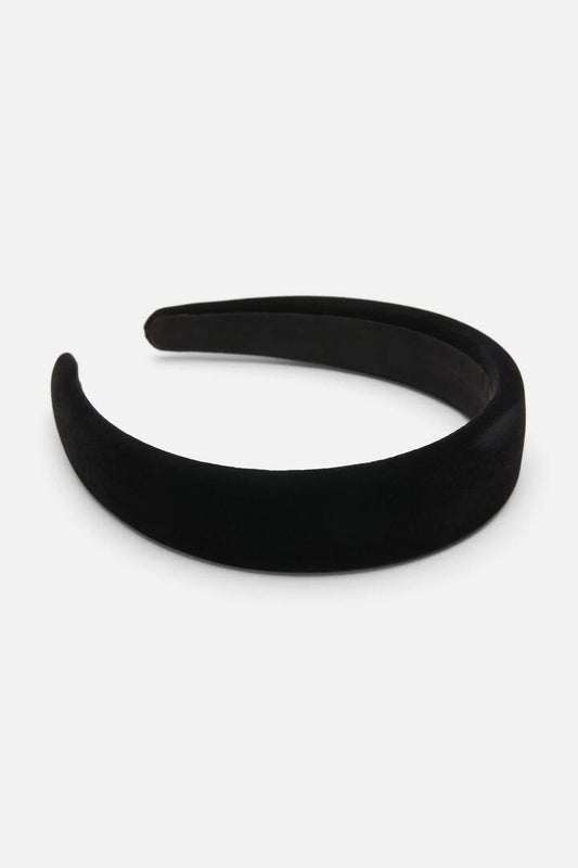 Image of Hair Accessories. Productname: Black Velvet Headband in Black colour by brand - Princess Highway
