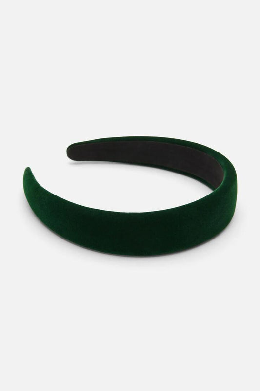 Image of Hair Accessories. Productname: Emerald Velvet Headband in Emerald colour by brand - Princess Highway
