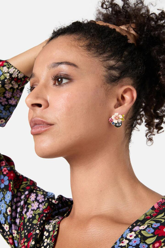 Image of Jewelry. Productname: Gem & Flower Studs in Multi colour by brand - Princess Highway