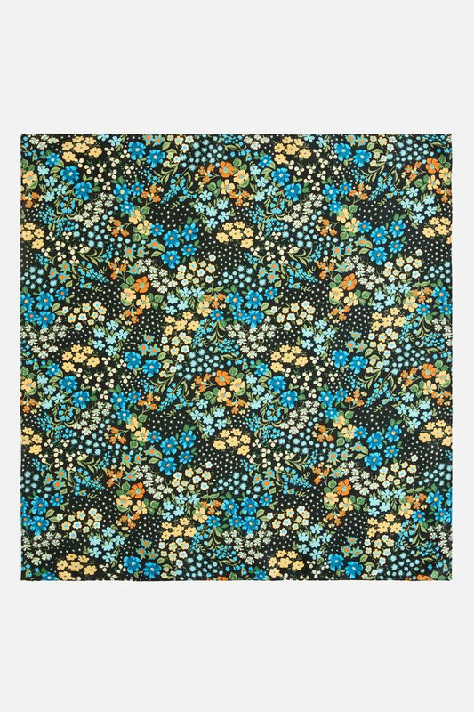 Image of Accessories. Productname: Ada 90S Floral Satin Scarf in Green colour by brand - Princess Highway
