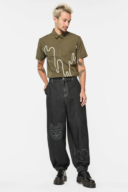 Image of a model wearing Tops. Productname: Graff Crop Cargo in Black colour by brand - Black Friday
