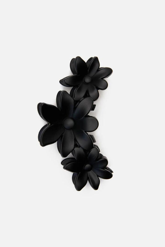 Image of Hair Accessories. Productname: Black Daisy Claw Clip in Black colour by brand - Princess Highway