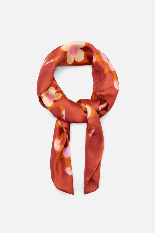 Image of Accessories. Productname: Ginny Satin Scarf in Rust colour by brand - Princess Highway