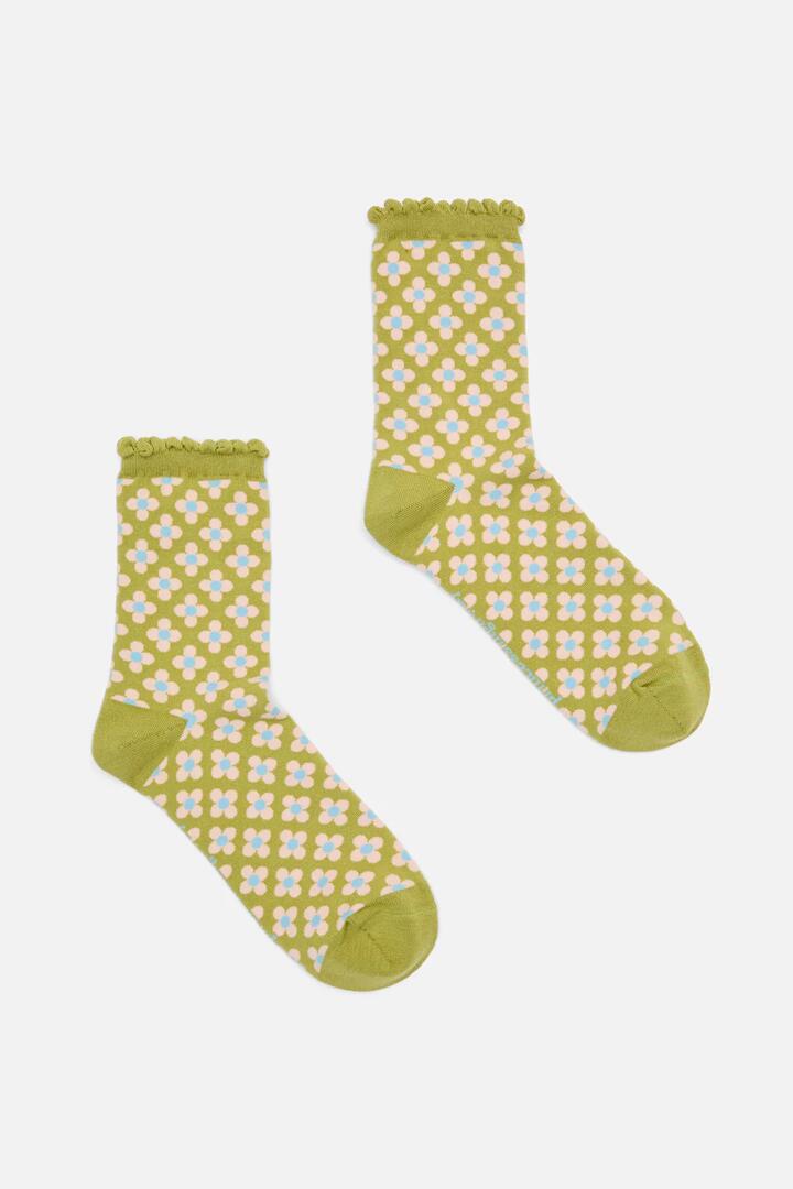 Image of Socks. Productname: Ginny Sock in Green colour by brand - Princess Highway