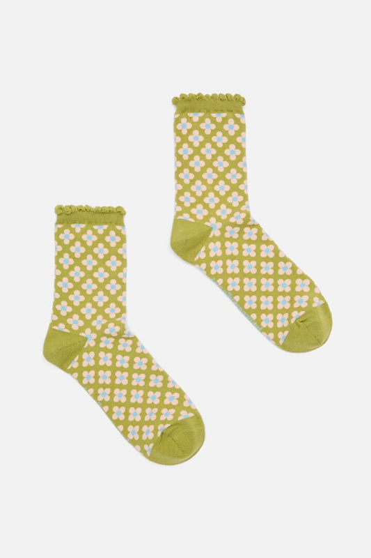Image of Socks. Productname: Ginny Sock in Green colour by brand - Princess Highway
