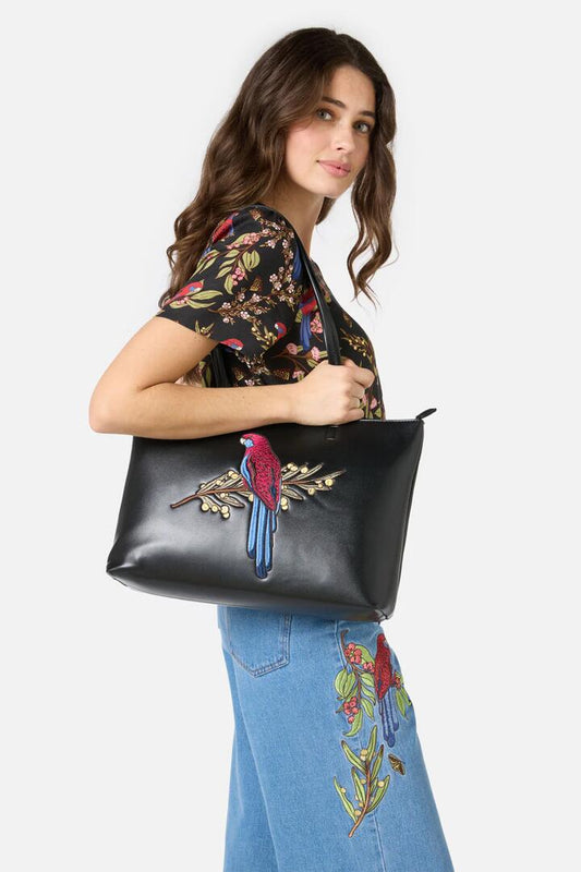 Image of Bags. Productname: Rosella Tote in Black colour by brand - Princess Highway