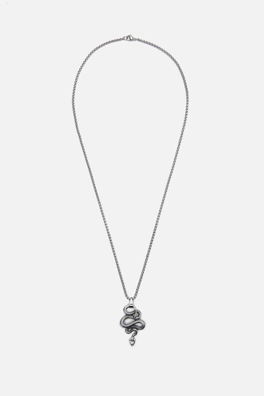 Image of Necklaces. Productname: Snake Necklace in Silver colour by brand - Dangerfield