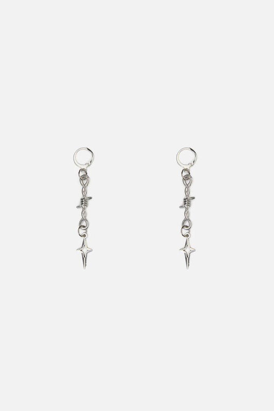 Image of Jewelry. Productname: Barb & Star Sleepers in Silver colour by brand - Black Friday