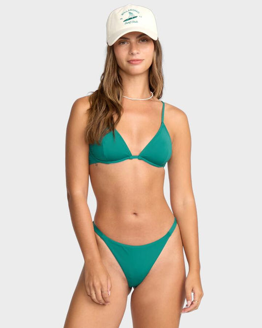 Image of Swimwear. Product name - Billabong Womens Sol Searcher Maya Bikini Bottom Evergreen in Evergreen colour by brand - Billabong