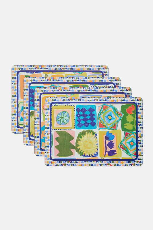 Image of Kitchen & Dining. Productname: Mediterranean Placemat Set 4 in Print colour by brand - Gorman