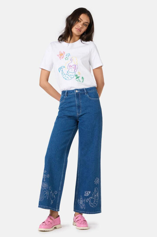Image of Jeans. Product name - Sirena Denim Jean in Denim colour by brand - Gorman
