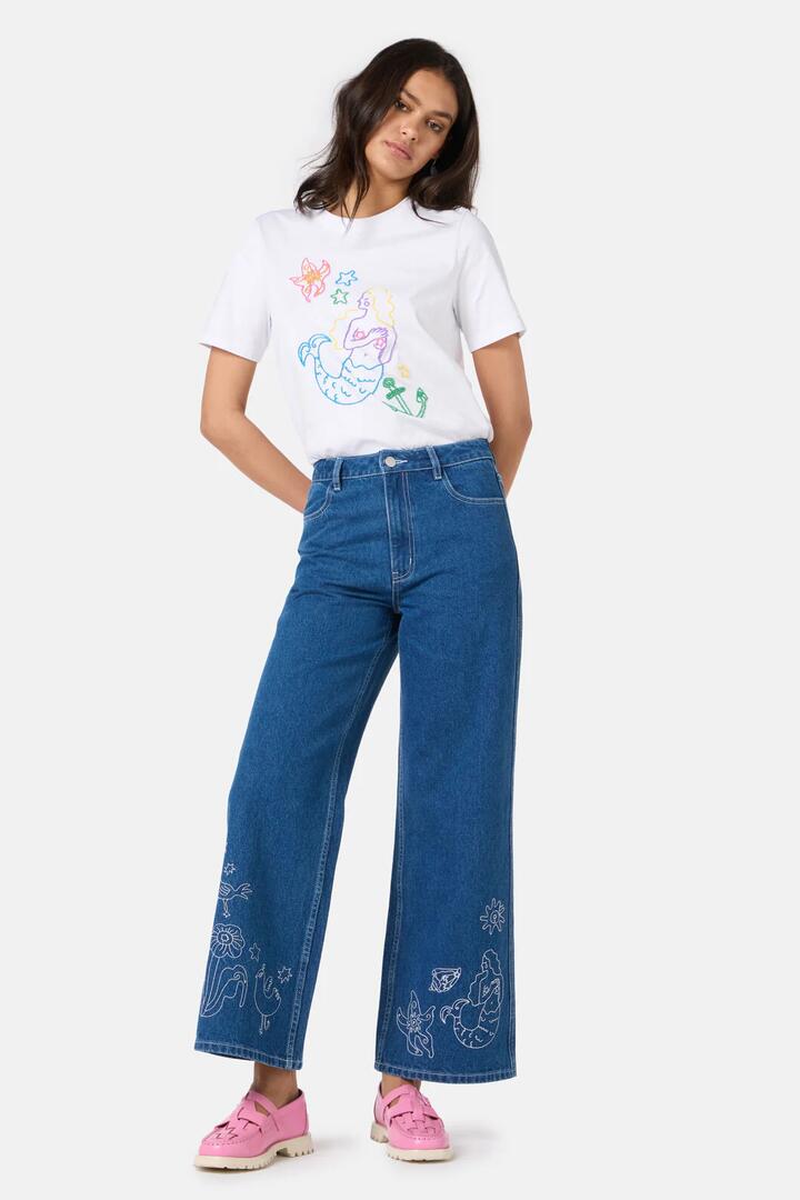 Image of Jeans. Product name - Sirena Denim Jean in Denim colour by brand - Gorman