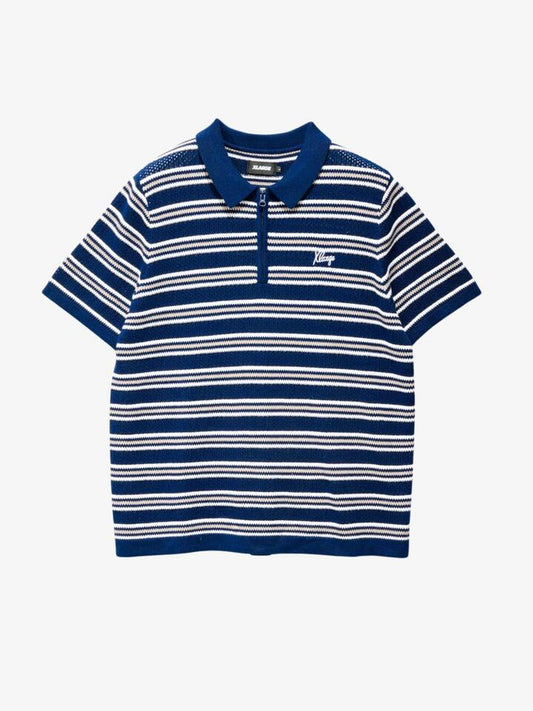 Image of a model wearing Shorts. Productname: Xlarge Script Stripe Short Sleeve Polo in NAVY colour by brand - Xlarge