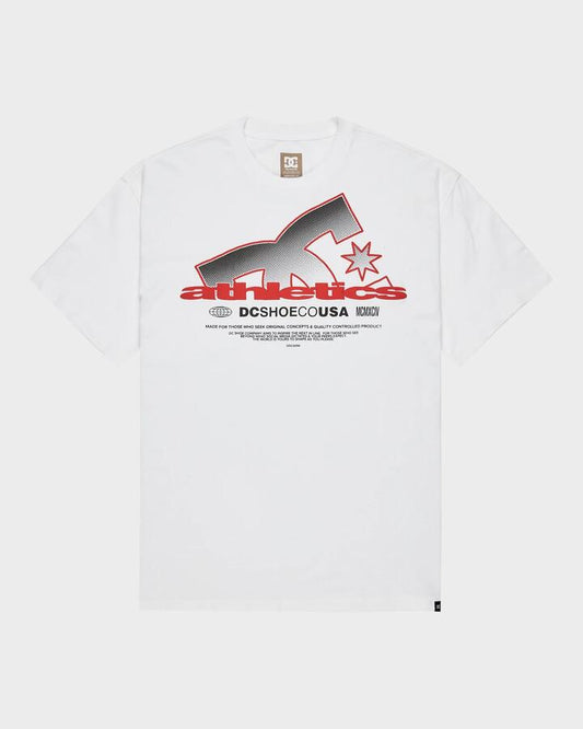 Image of T-Shirts. Product name - DC Shoes Mens Slathetic T-Shirt White in White colour by brand - DC Shoes