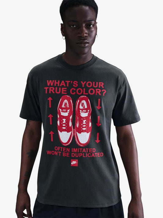 Image of a model wearing Tops. Productname: Nike NSW M90 Tee in Anthracite colour by brand - Nike