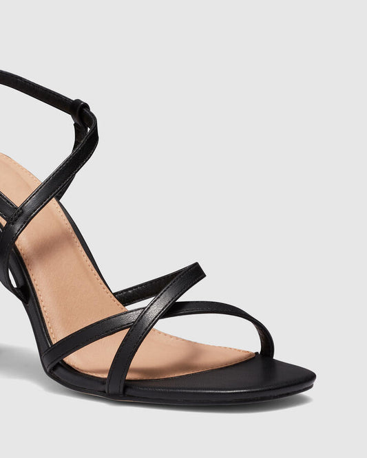 Image of Heels. Productname: Moon: Black - Women's Strappy - High Heel in Black colour by brand - Novo