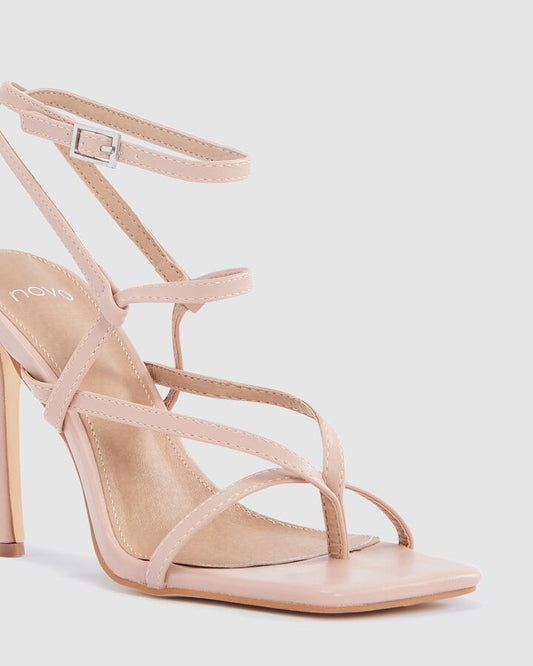 Image of Heels. Productname: Zay: Buff - Women's High Fashion in Beige colour by brand - Novo