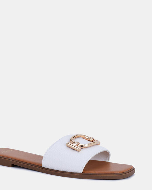 Image of Sandals. Productname: Sonora: White - Women's Thongs in Multi colour by brand - Novo