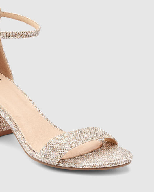 Image of Heels. Productname: Pusha: Gold - Women's Novo Evening in Metallic colour by brand - Novo