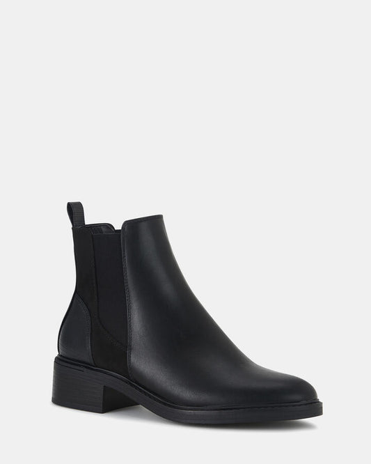 Image of Boots. Productname: Daniela Black Vegan Boots in Black colour by brand - Novo