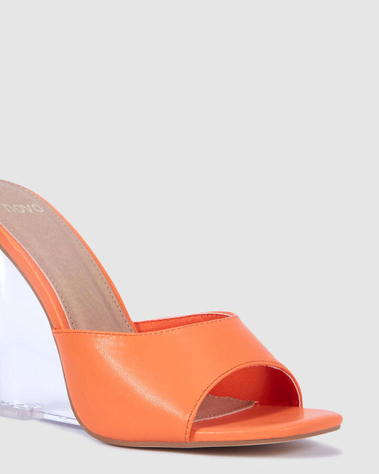 Image of Boots. Productname: Bennett: Papaya - Women's Wedge in Orange colour by brand - Novo