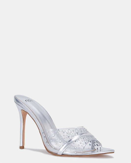Image of Heels. Productname: Zkylah: Silver - Women's High Fashion in Multi colour by brand - Novo