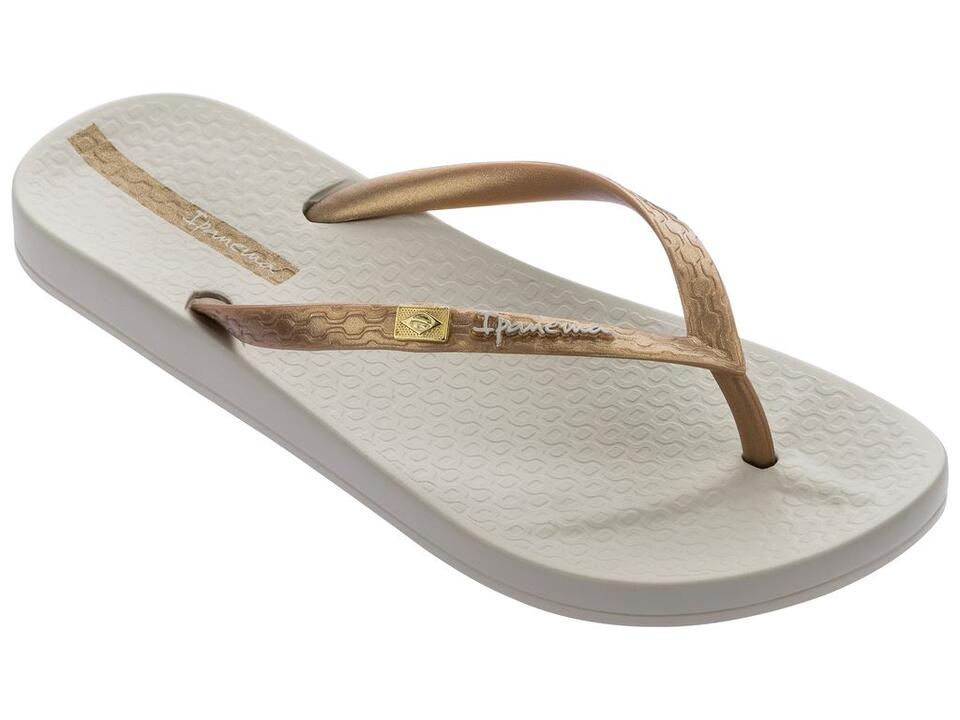 Image of Sandals. Productname: Brilliant 4 Beige Vegan Ipanema in Tan colour by brand - Ipanema