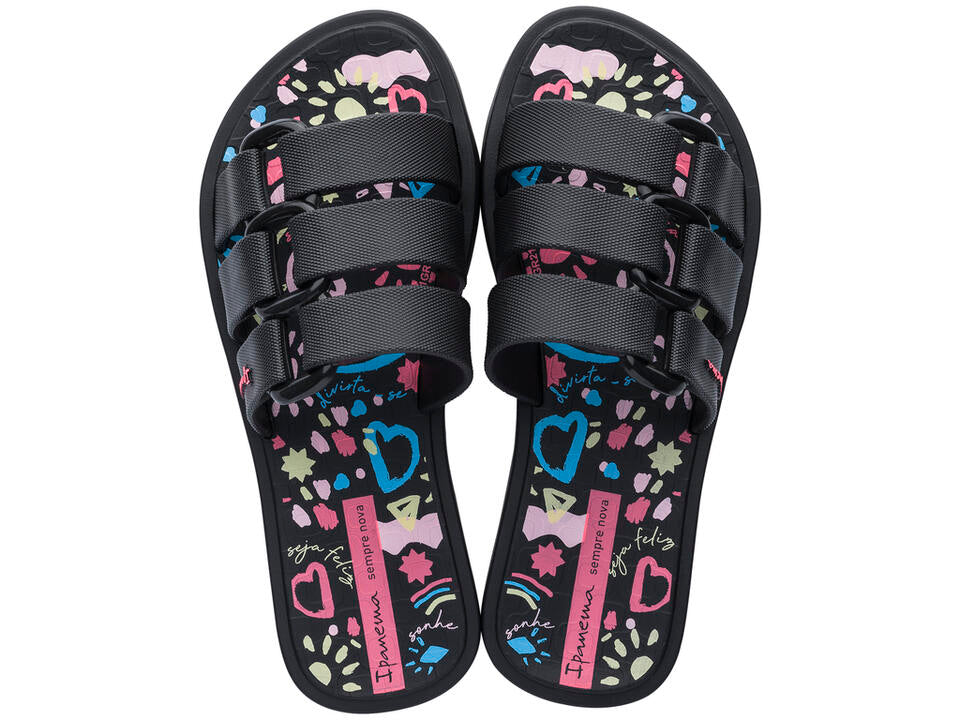Image of Sandals. Productname: Bold Print Kids: Black - Women's Ipanema in Black colour by brand - Ipanema