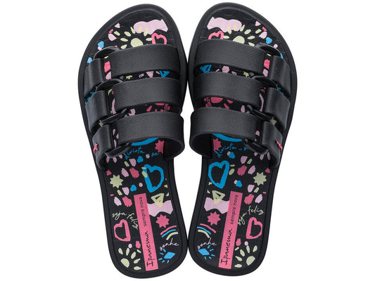 Image of Sandals. Productname: Bold Print Kids: Black - Women's Ipanema in Black colour by brand - Ipanema