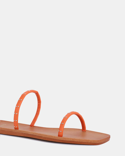 Image of Sandals. Productname: Solaina: Papaya - Women's Thongs in Orange colour by brand - Novo