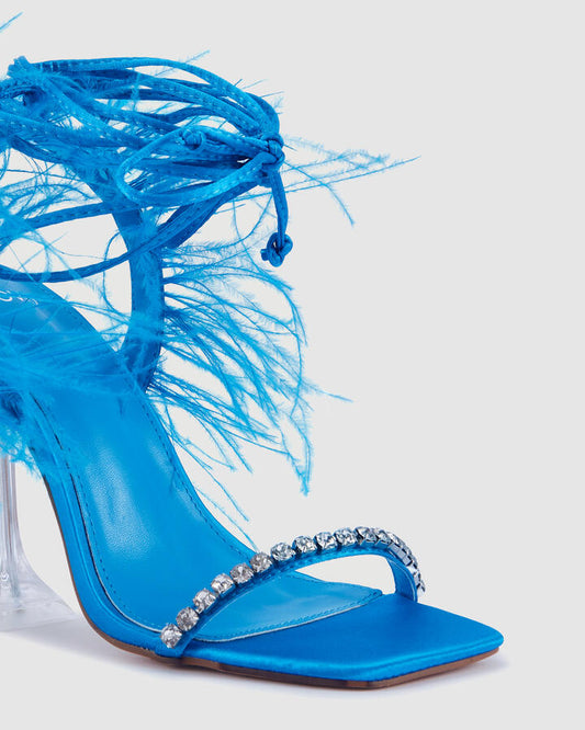 Image of Heels. Productname: Zemu: Blue - Women's High Fashion in Blue colour by brand - Novo