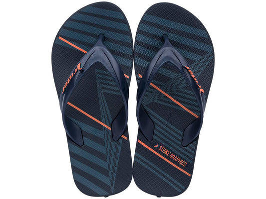 Image of Sandals. Productname: STRIKE GRAPHICS KIDS: BLUE/ORANGE - Women's Ipanema in Blue/Orange colour by brand - Ipanema