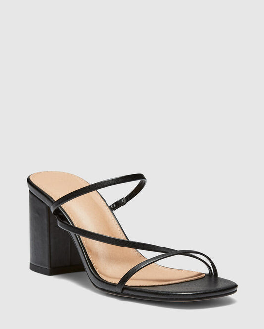 Image of Heels. Productname: Nata: Black - Women's Strappy - High Heel in Black colour by brand - Novo