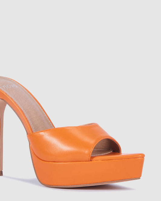 Image of Heels. Productname: Zardash: Orange - Women's High Fashion in Orange colour by brand - Novo