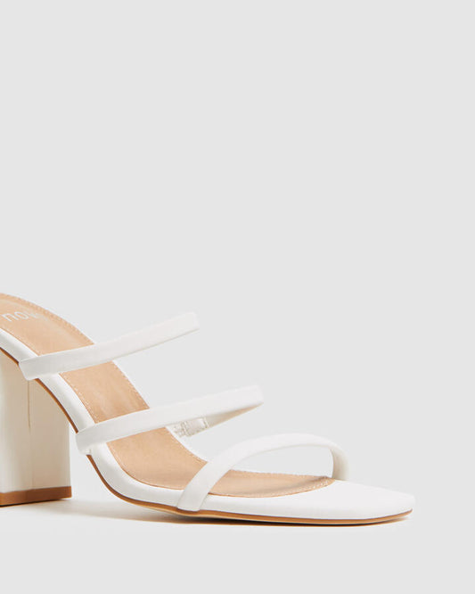 Image of Heels. Productname: MOOD WHITE Women's Strappy - High Heel Novo Heels in Multi colour by brand - Novo