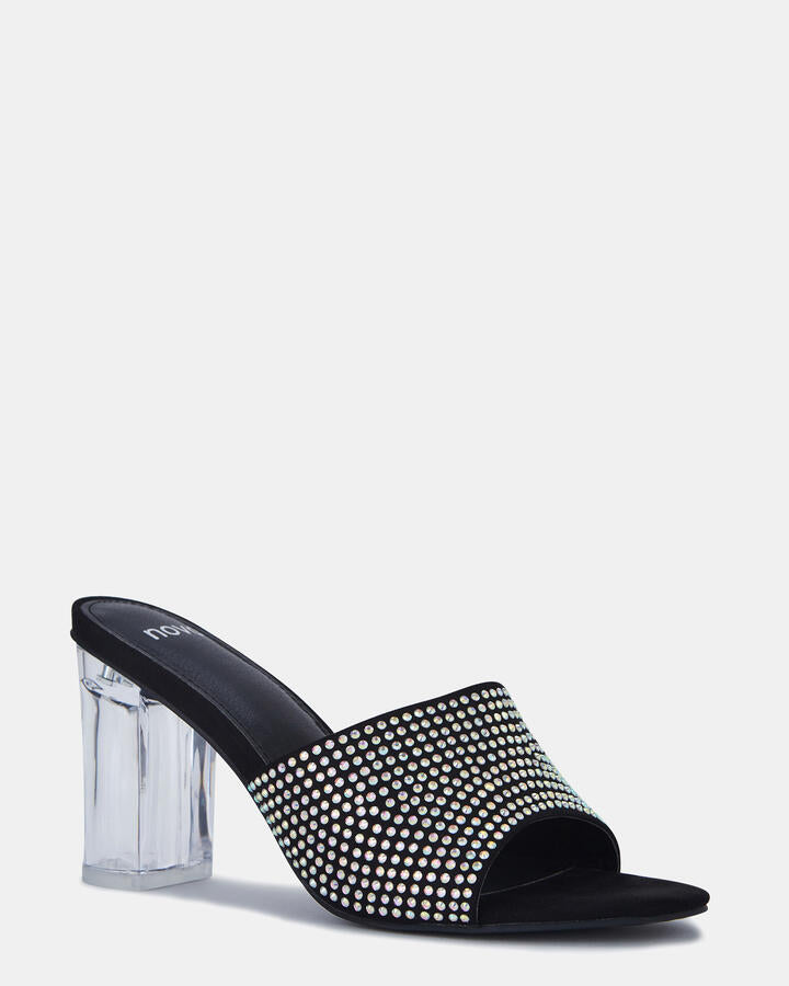 Image of Heels. Productname: FERRAZ LUXE BLACK Women's Novo Evening Novo Heels in Black colour by brand - Novo