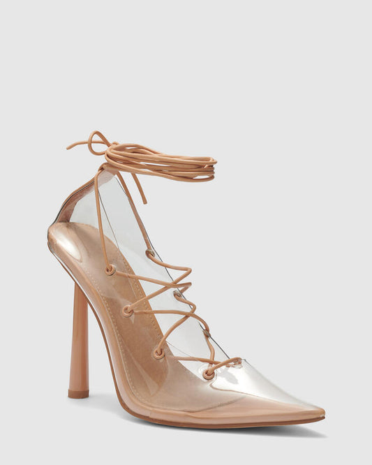 Image of Heels. Productname: Zylvia: Nude - Women's High Fashion in Neutral colour by brand - Novo
