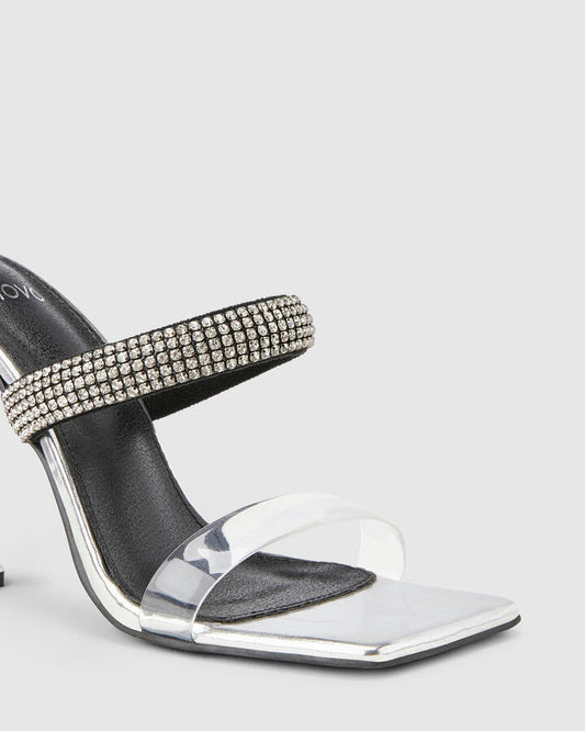 Image of Heels. Productname: Zilch: Silver - Women's High Fashion in Multi colour by brand - Novo