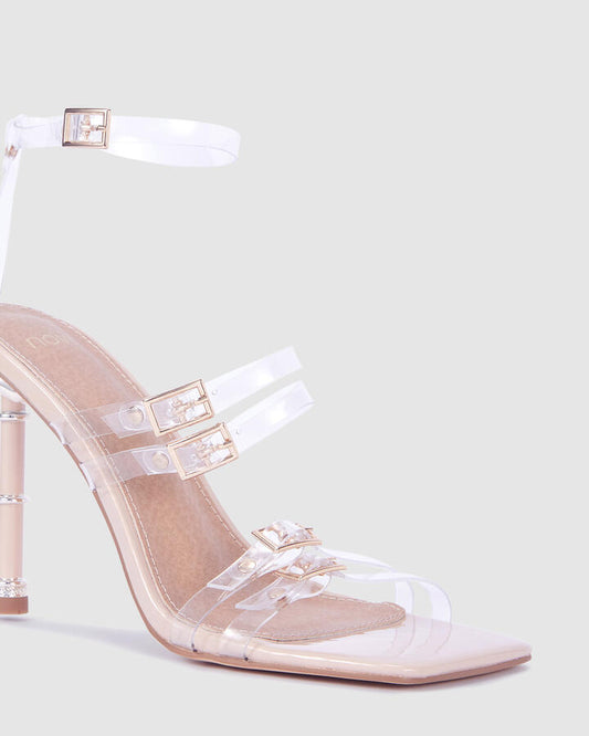 Image of Heels. Productname: Zagger: Nude - Women's High Fashion in Neutral colour by brand - Novo