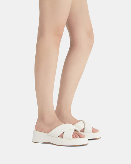 Image of Boots. Productname: BRIANNA WHITE Women's Wedge Novo Sandals in Multi colour by brand - Novo