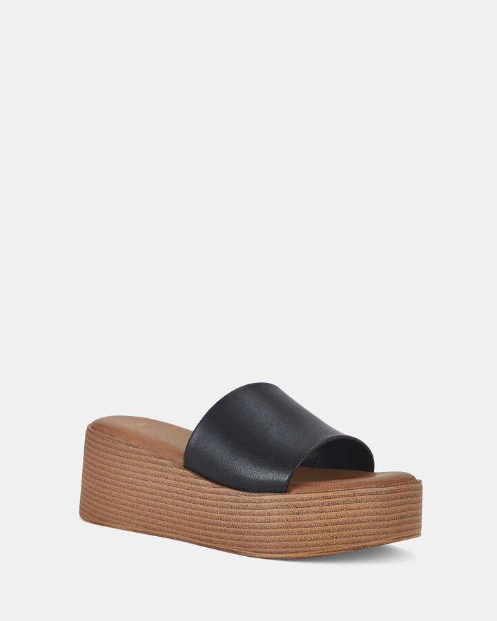 Image of Boots. Productname: BENNIE BLACK Women's Wedge Novo Wedges in Black colour by brand - Novo