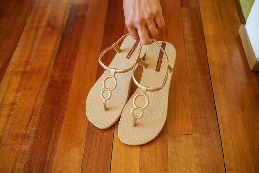 Image of Sandals. Productname: CLASS EASY BEIGEGOLD Women's Ipanema in Tan colour by brand - Ipanema