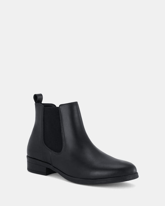 Image of Boots. Productname: Declan: Black - Women's Boot Flat in Black colour by brand - Novo