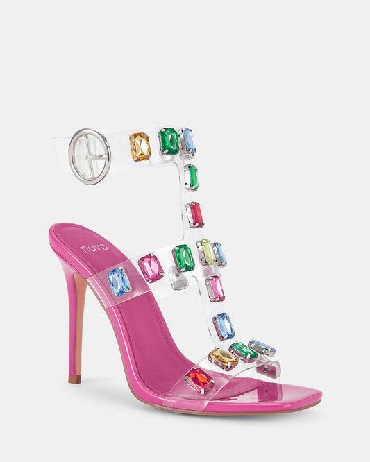Image of Heels. Productname: ZIKACHU BARBIE Women's High Fashion Novo Heels in Barbie colour by brand - Novo