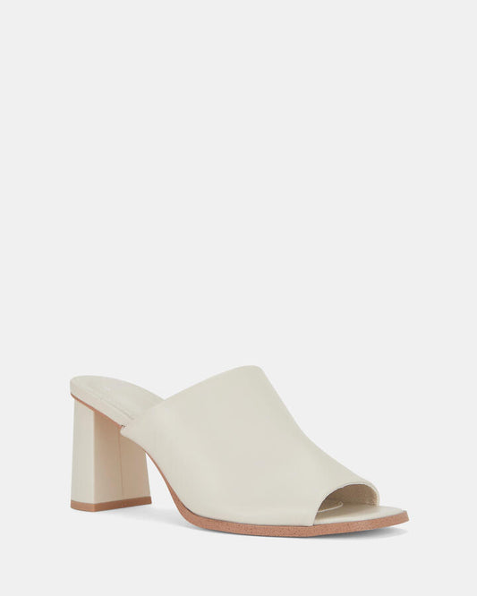 Image of Heels. Productname: Freyah: Cream - Women's Strappy - Low Heel in Neutral colour by brand - Novo