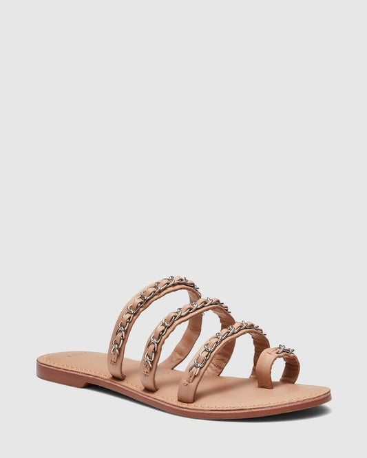 Image of Sandals. Productname: SURGE Nude Women's Thongs Novo Leather in Neutral colour by brand - Novo