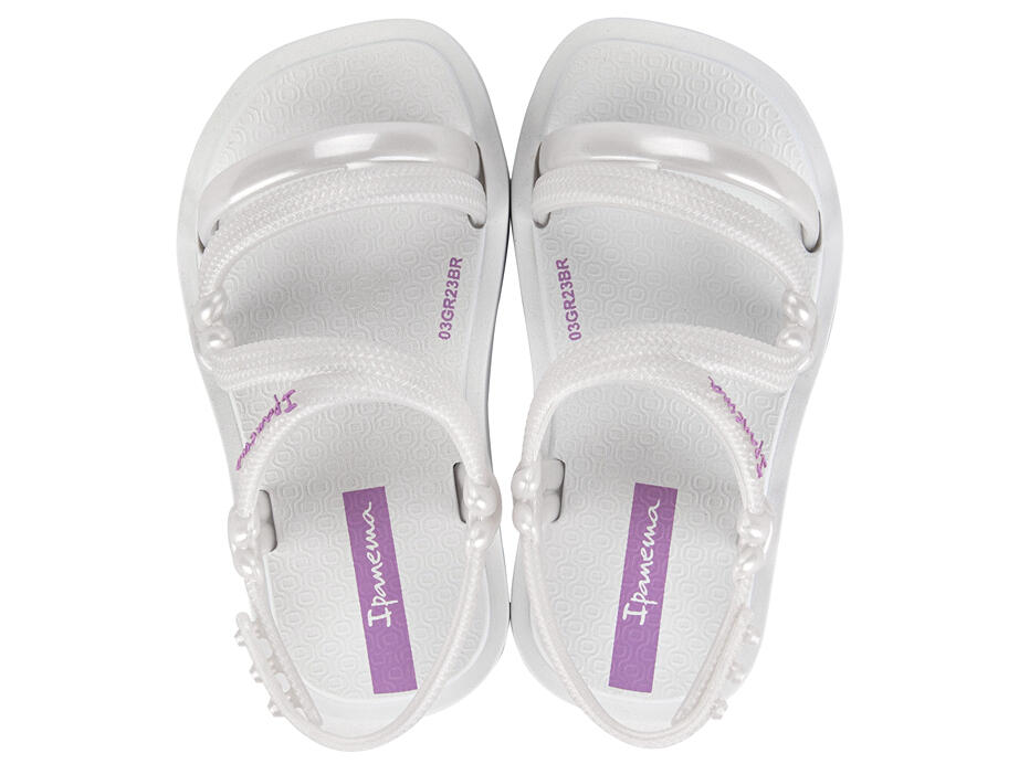 Image of Sandals. Productname: SOLAR BABY: PEARLY WHITE - Women's Ipanema in Pearly White colour by brand - Ipanema