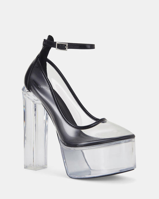 Image of Heels. Productname: YUZUKI BLACK Women's High Fashion Novo Heels in Black colour by brand - Novo