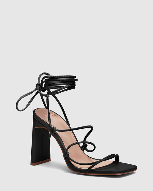 Image of Heels. Productname: ZINNIA BLACK Women's High Fashion Novo Heels in Black colour by brand - Novo